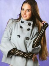 Ажурные митенки крючком, фото