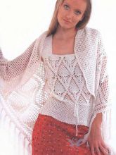 Белая, легкая шаль