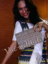 Клатч крючком Прогулка по осени