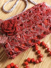 Клатч, обвязанный в технике брумстик