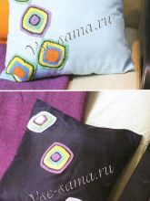 Декор для подушки "яркие квадраты", фото