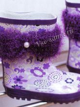 Декор для резиновых сапожек, фото Декор для резиновых сапожек, фото