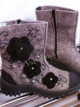 Декор для валенок - волшебные цветы, фото Декор для валенок - волшебные цветы, фото