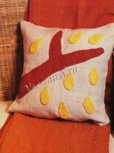 Декор подушки Осенняя ветка, фото