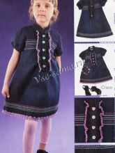 Декорирование платья для девочки, фото