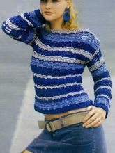 Джемпер из  хлопчатобумажной пряжи