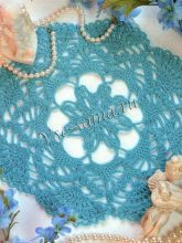 Голубая салфеточка