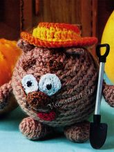 Игрушка Копатыч крючком