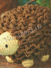 Игрушка крючком - Ежик