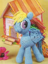 Игрушка крючком - Радужный пони