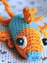 Игрушка крючком - Рыбка