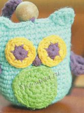 Игрушка крючком - Совенок Соня