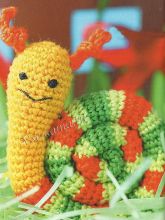 Игрушка крючком - Веселая улиточка
