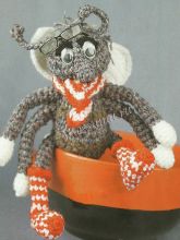 Игрушка крючком - Жучок-старичок