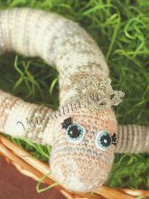 Игрушка крючком - Змея Царевна