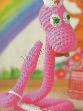 Игрушка крючком - Змейка-врач