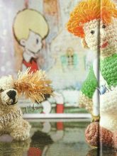 Игрушки крючком - Карлсон и собака