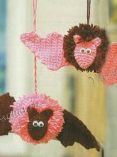 Игрушки крючком - Летучие мыши