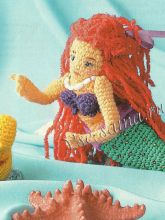 Игрушки крючком - Русалочка Ариэль и Рыбка Флаундер