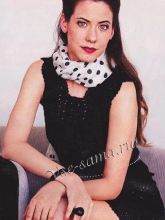 Юбка и топ крючком - черный ансамбль