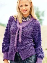 Жакет в сиреневых тонах