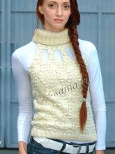 Жилетка с рельефным узором