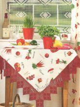 Кайма крючком для скатерти, фото