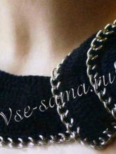 Колье крючком Атипичная роза