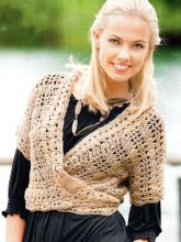 Короткий жакет крючком