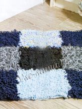 Коврик крючком - мех