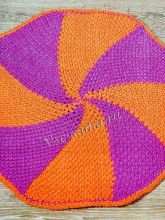 Коврик крючком Карусель
