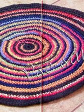 Коврик крючком Летающая тарелка