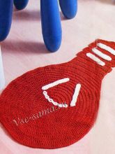 Коврик крючком лампочка