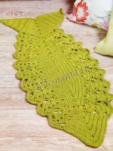 Коврик крючком рыбка