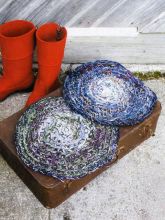 Круглый коврик крючком