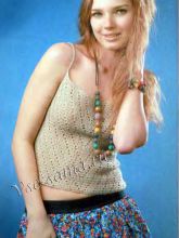 Льняной топ