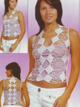 Маечка из ромбов