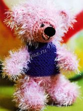 Медвежонок в жилетке крючком