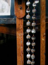 Меланжевые бусы крючком