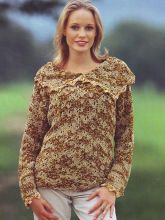 Меланжевый пуловер