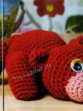 Мишка-мечтатель крючком