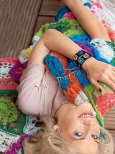 Палантин крючком из бабушкиных квадратов