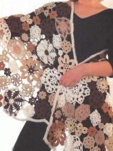 Палантин из мотивов