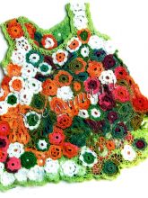 Платье крючком для девочки