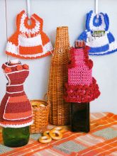 Платья-кармашки крючком