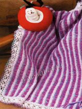 Плед крючком - крокус