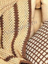 Плед, связанный крючком