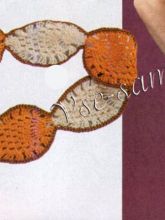 Пояс крючком Ананасы