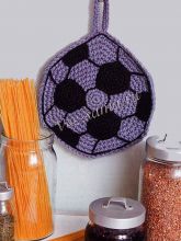 Прихватка крючком мяч