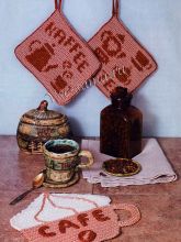 Прихватки крючком кофе-чай